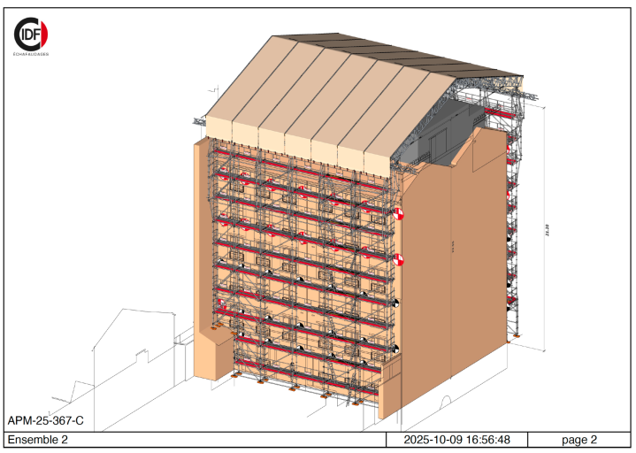 Etude de projet d'échafaudage Île-de-France